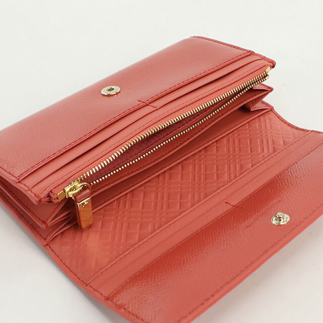 バーバリー 長財布ニ折小銭入付き レディース ブランド BURBERRY 3975039 CORAL PINK 財布 BUR3975039011
