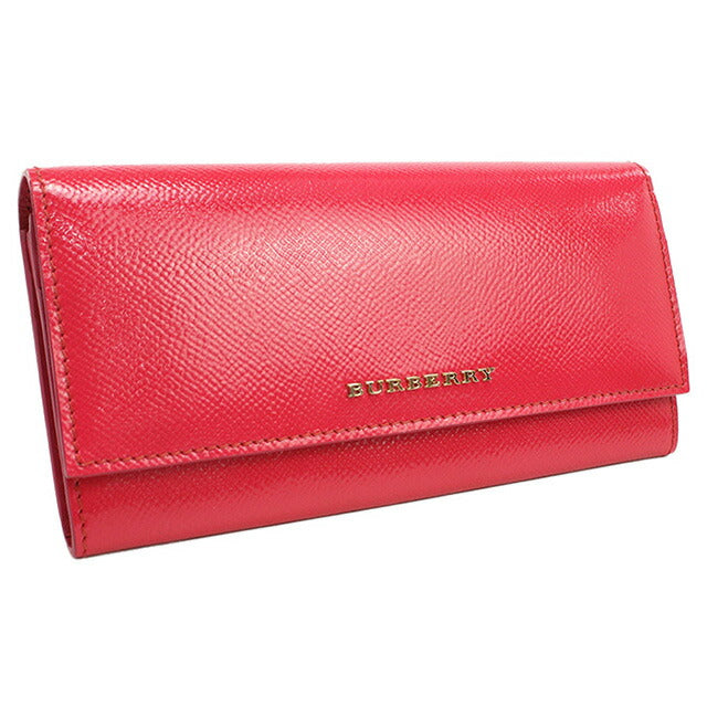 バーバリー 長財布ニ折小銭入付き レディース ブランド BURBERRY 3975041 CRIMSON PINK 財布 BUR3975041011