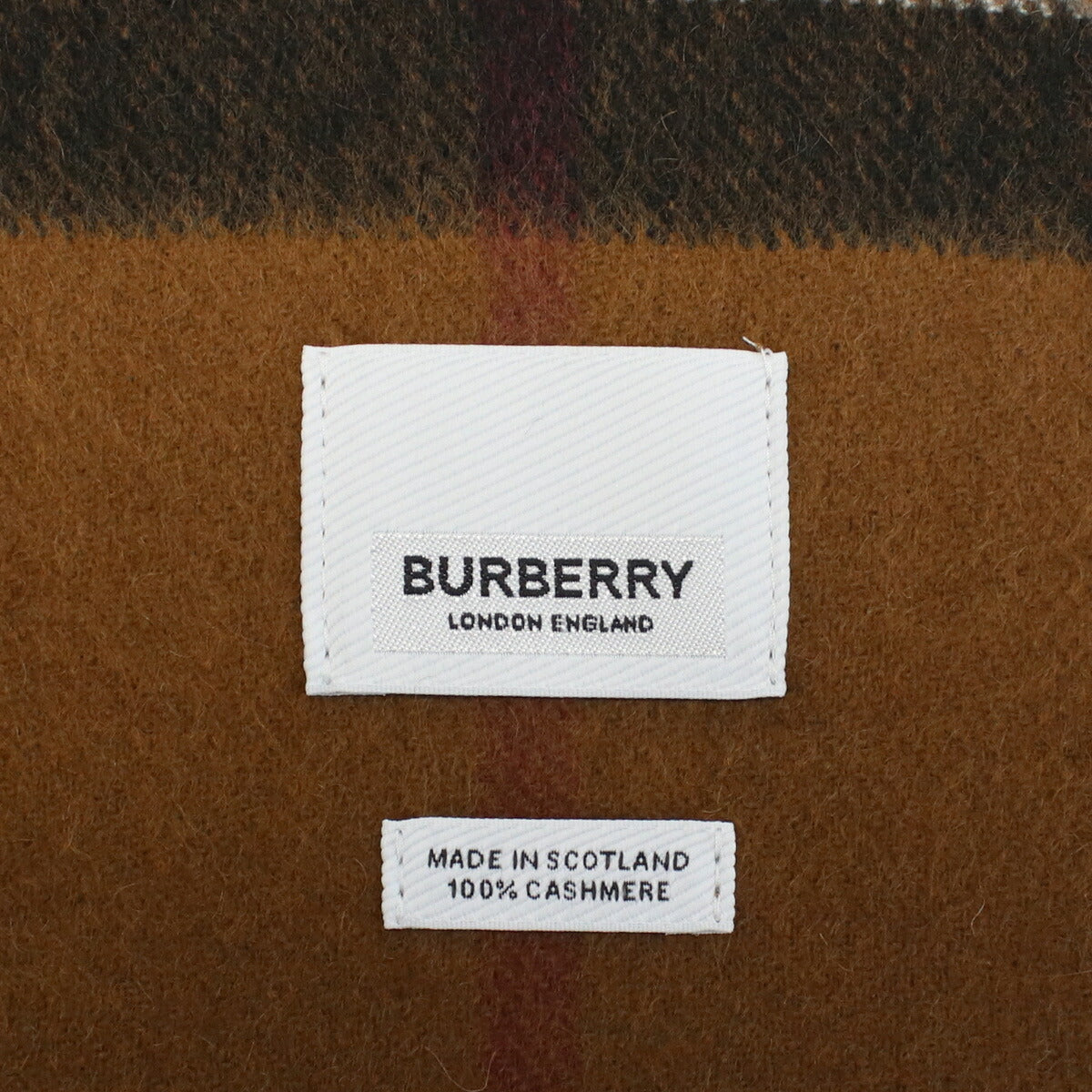 バーバリー マフラー ユニセックス ブランド カシミア100% スコットランド 8037147 BIRCH BROWN ブラウン系 マルチカラー 小物 BUR8037147011