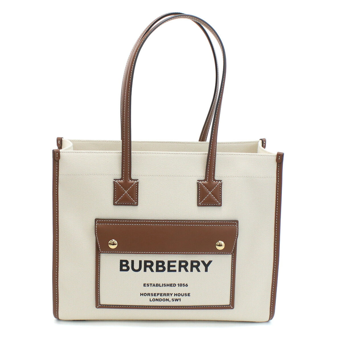 バーバリー トートバッグ レディース ブランド コットン イタリア 8044138 NATURAL-TAN ホワイト系 ブラウン系 バッグ BUR8044138011
