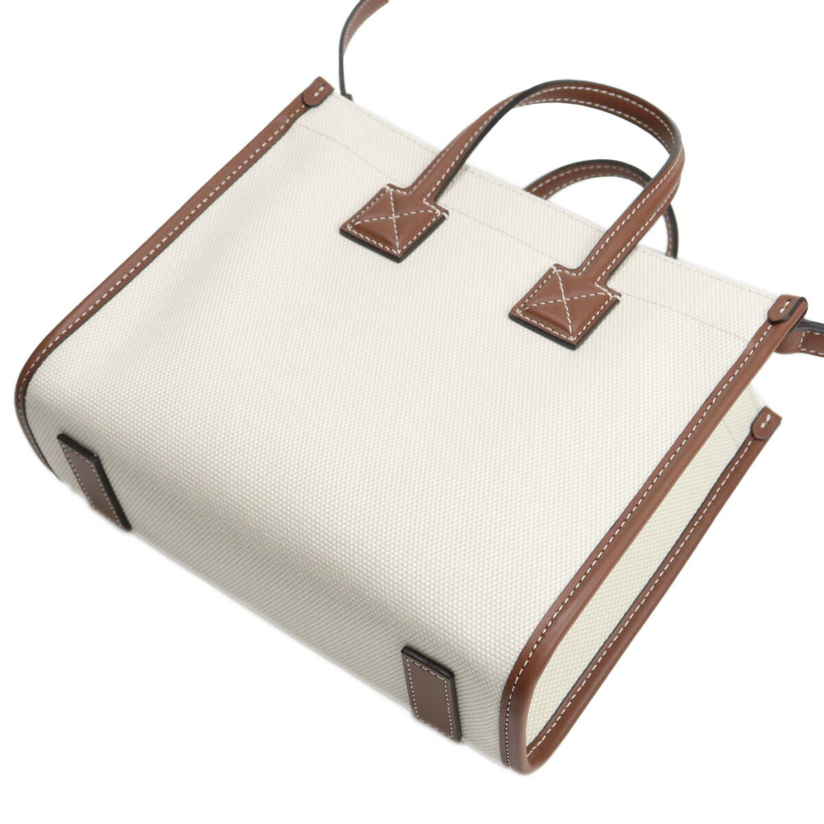 バーバリー トートバッグ レディース ブランド コットン イタリア 8044143 NATURAL-TAN ホワイト系 ブラウン系 バッグ BUR8044143011