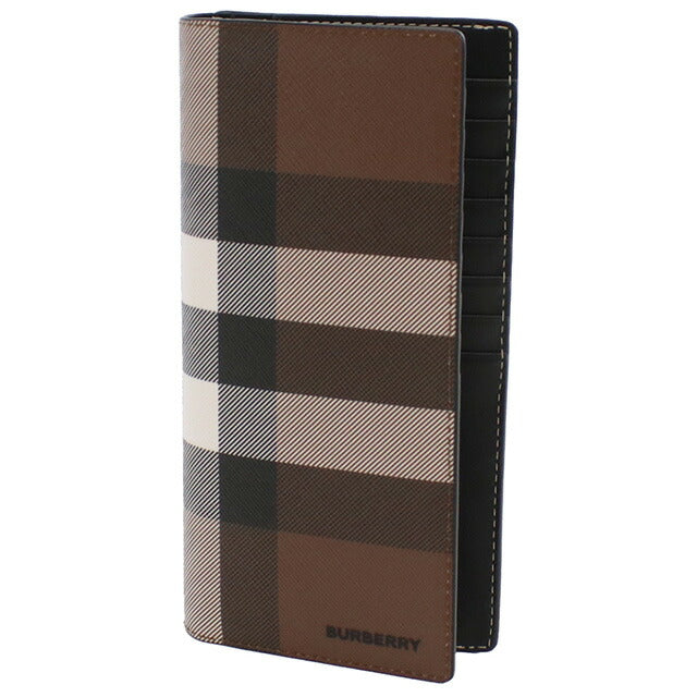 バーバリー 長財布ニ折小銭入付き メンズ ブランド BURBERRY 8052803 DARK BIRCH BROWN ブラウン系 マルチカラー 財布 BUR8052803011
