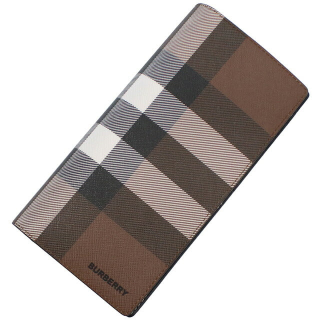 バーバリー 長財布ニ折小銭入付き メンズ ブランド BURBERRY 8052803 DARK BIRCH BROWN ブラウン系 マルチカラー 財布 BUR8052803011