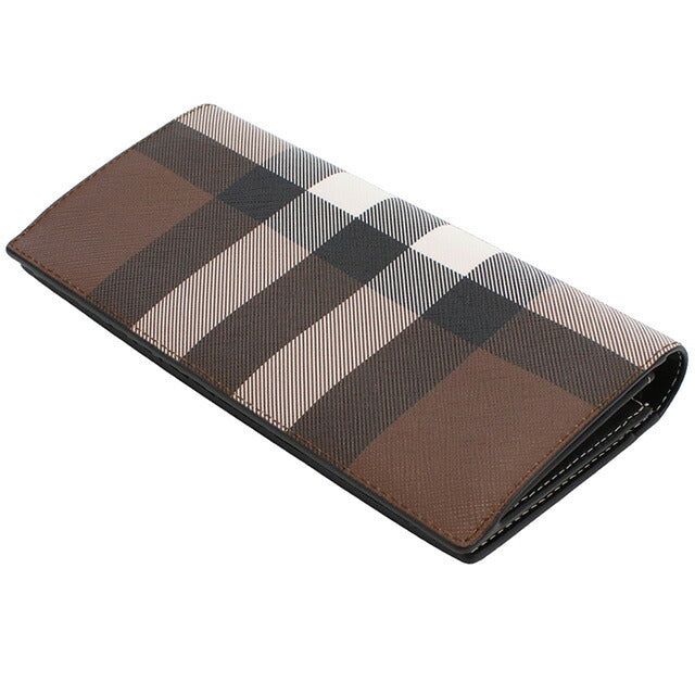バーバリー 長財布ニ折小銭入付き メンズ ブランド BURBERRY 8052803 DARK BIRCH BROWN ブラウン系 マルチカラー 財布 BUR8052803011