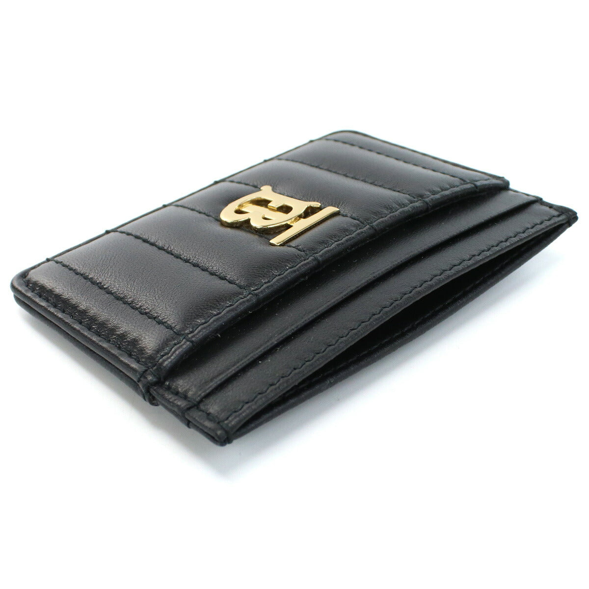 バーバリー カードケース レディース レザー イタリア 8062374 BLACK-LIGHT GOLD ブラック 財布 BUR8062374011