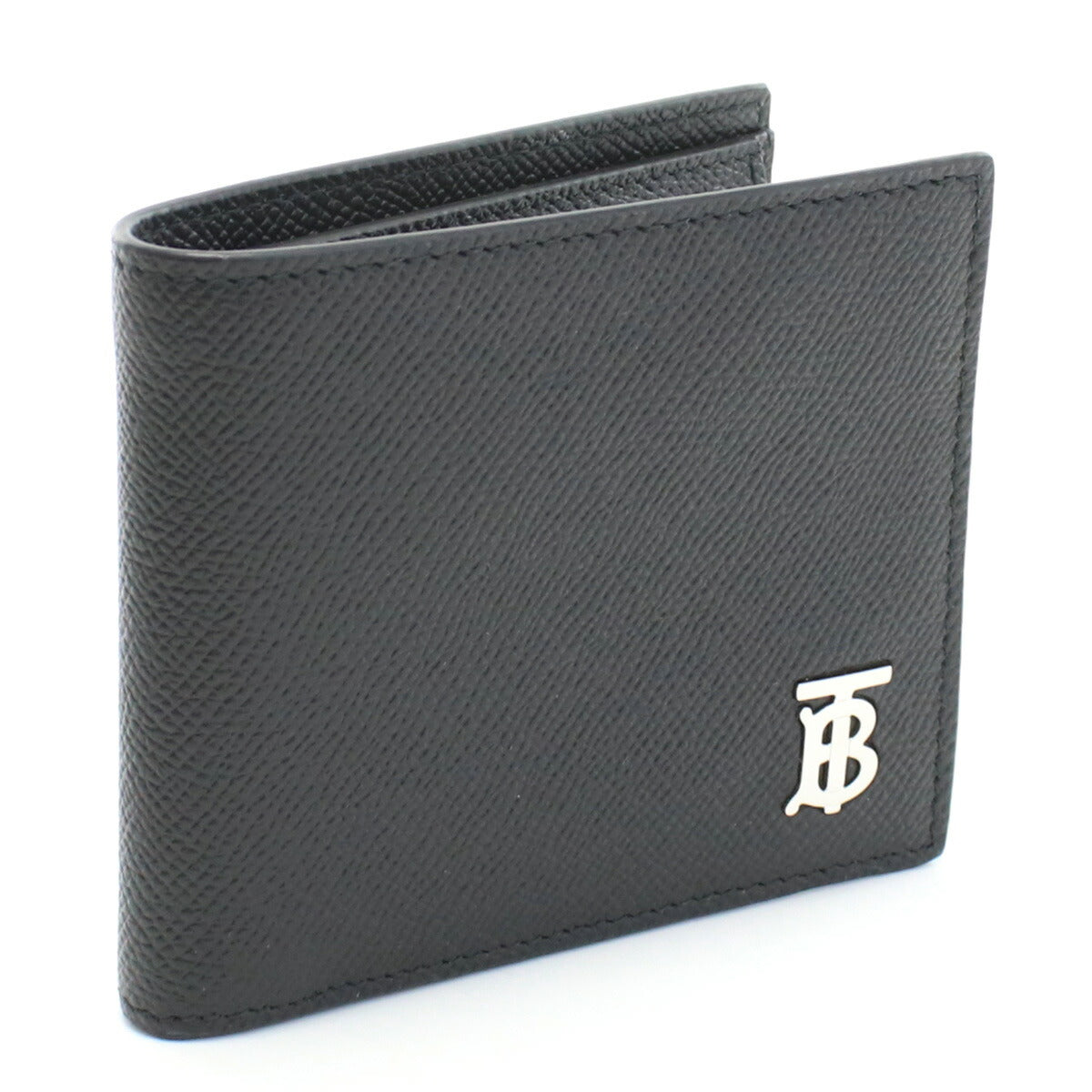 バーバリー 二折財布小銭入付き メンズ レザー イタリア 8062680 BLACK ブラック 財布 BUR8062680011