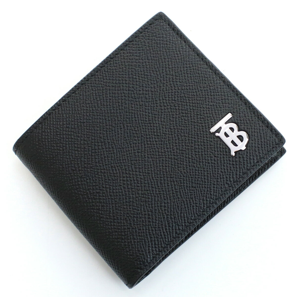 バーバリー 二折財布小銭入付き メンズ レザー イタリア 8062680 BLACK ブラック 財布 BUR8062680011