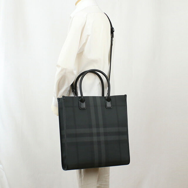 バーバリー トートバッグ ユニセックス ブランド BURBERRY ルーマニア 8062951 CHARCOAL グレー系 バッグ BUR8062951011
