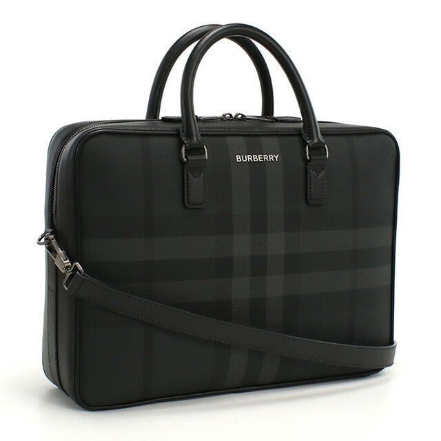 バーバリー ブリーフケース メンズ ブランド BURBERRY ルーマニア 8065338 CHARCOAL グレー系 バッグ BUR8065338011