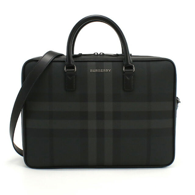 バーバリー ブリーフケース メンズ ブランド BURBERRY ルーマニア 8065338 CHARCOAL グレー系 バッグ BUR8065338011