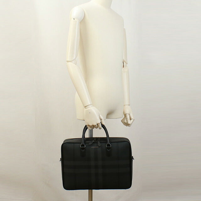 バーバリー ブリーフケース メンズ ブランド BURBERRY ルーマニア 8065338 CHARCOAL グレー系 バッグ BUR8065338011