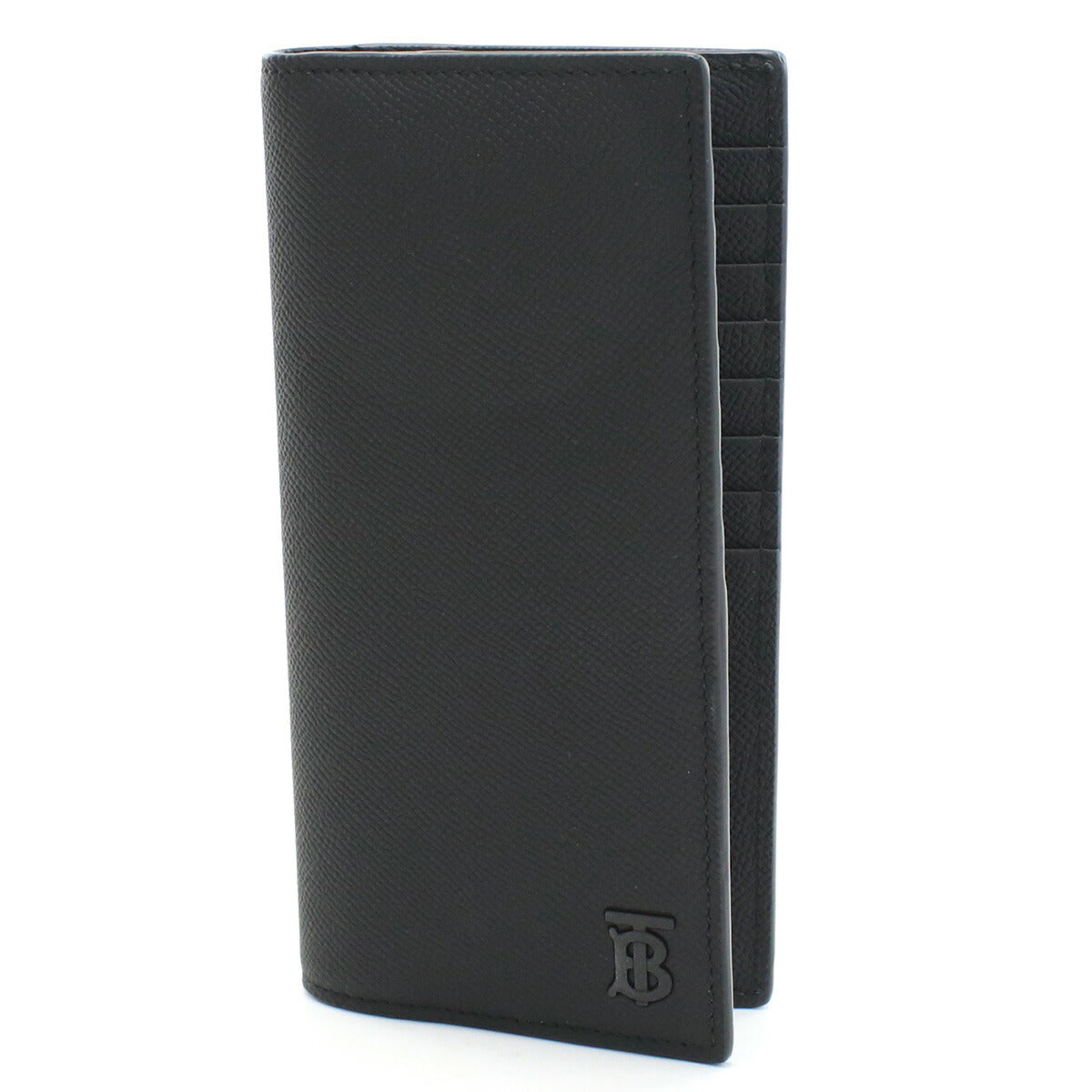 バーバリー 長財布ニ折小銭入付き メンズ レザー イタリア 8069733 BLACK-BLACK ブラック 財布 BUR8069733011