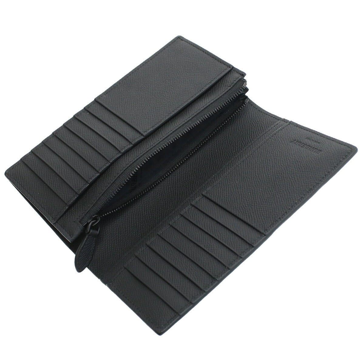 バーバリー 長財布ニ折小銭入付き メンズ レザー イタリア 8069733 BLACK-BLACK ブラック 財布 BUR8069733011