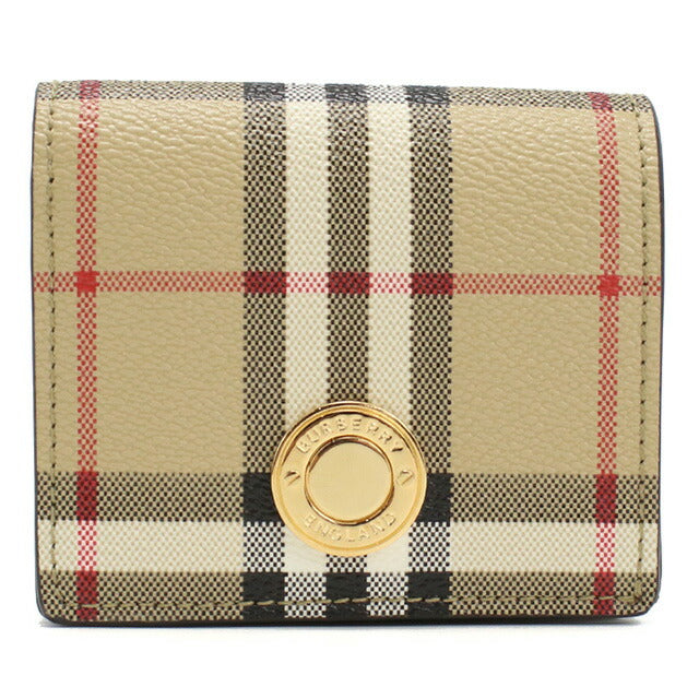 バーバリー 二折財布小銭入付き レディース ブランド BURBERRY ルーマニア 8070417 ベージュ系 マルチカラー 財布 BUR8070417011