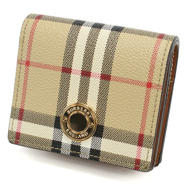 バーバリー 二折財布小銭入付き レディース ブランド BURBERRY ルーマニア 8070417 ベージュ系 マルチカラー 財布 BUR8070417011