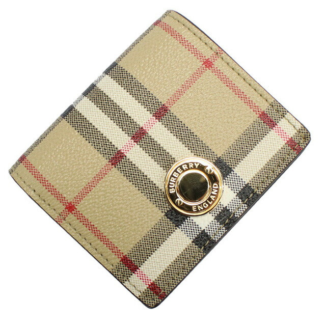 バーバリー 二折財布小銭入付き レディース ブランド BURBERRY ルーマニア 8070417 ベージュ系 マルチカラー 財布 BUR8070417011