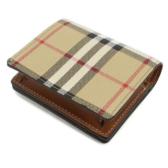 バーバリー 二折財布小銭入付き レディース ブランド BURBERRY ルーマニア 8070417 ベージュ系 マルチカラー 財布 BUR8070417011