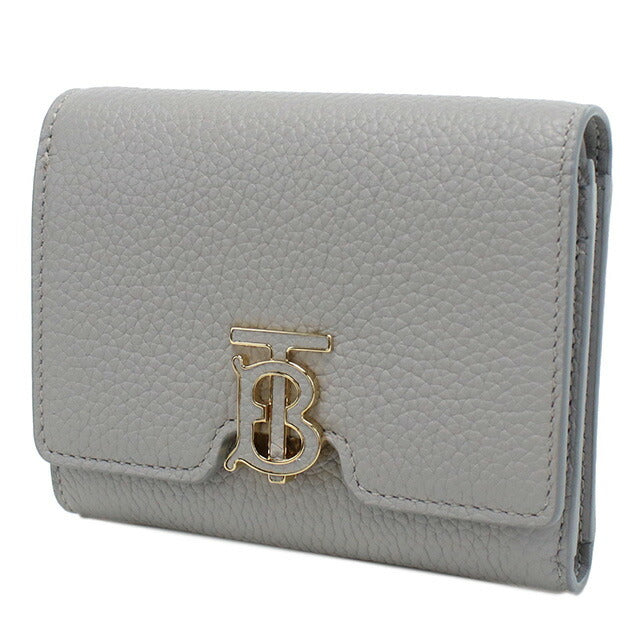 バーバリー 三折財布小銭入付き レディース ブランド BURBERRY イタリア 8070433 LIGHT GREY MELANGE グレー系 財布 BUR8070433011