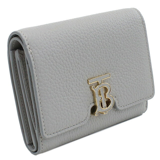 バーバリー 三折財布小銭入付き レディース ブランド BURBERRY イタリア 8070433 LIGHT GREY MELANGE グレー系 財布 BUR8070433011