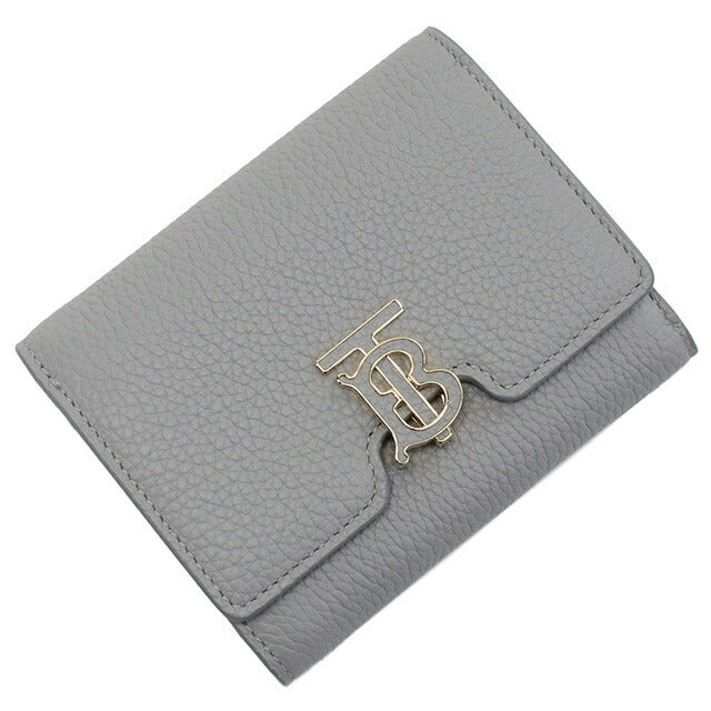 バーバリー 三折財布小銭入付き レディース ブランド BURBERRY イタリア 8070433 LIGHT GREY MELANGE グレー系 財布 BUR8070433011