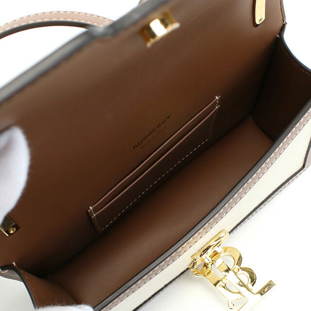 バーバリー 斜め掛け ショルダーバッグ レディース ブランド BURBERRY イタリア 8070574 NATURAL-MALT BROWN ホワイト系 バッグ BUR8070574011