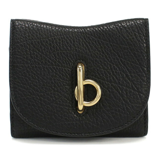 バーバリー 三折財布小銭入付き レディース ブランド BURBERRY 8081669 BLACK ブラック 財布 BUR8081669011