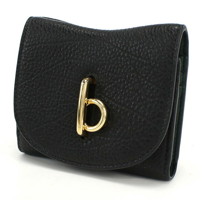 バーバリー 三折財布小銭入付き レディース ブランド BURBERRY 8081669 BLACK ブラック 財布 BUR8081669011