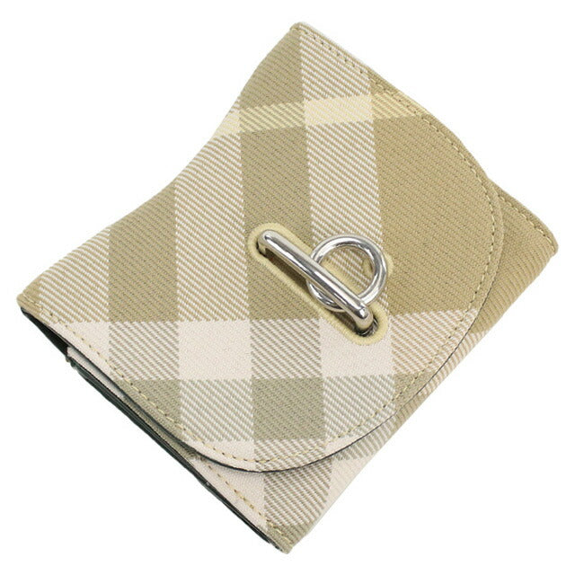 バーバリー 三折財布小銭入付き レディース ブランド BURBERRY イタリア 8081783 FLAX ベージュ系 マルチカラー 財布 BUR8081783011