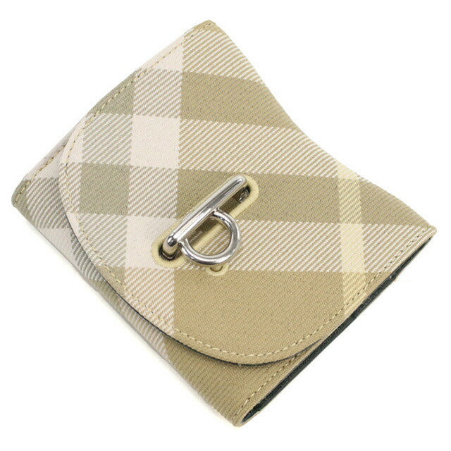 バーバリー 三折財布小銭入付き レディース ブランド BURBERRY イタリア 8081783 FLAX ベージュ系 マルチカラー 財布 BUR8081783011