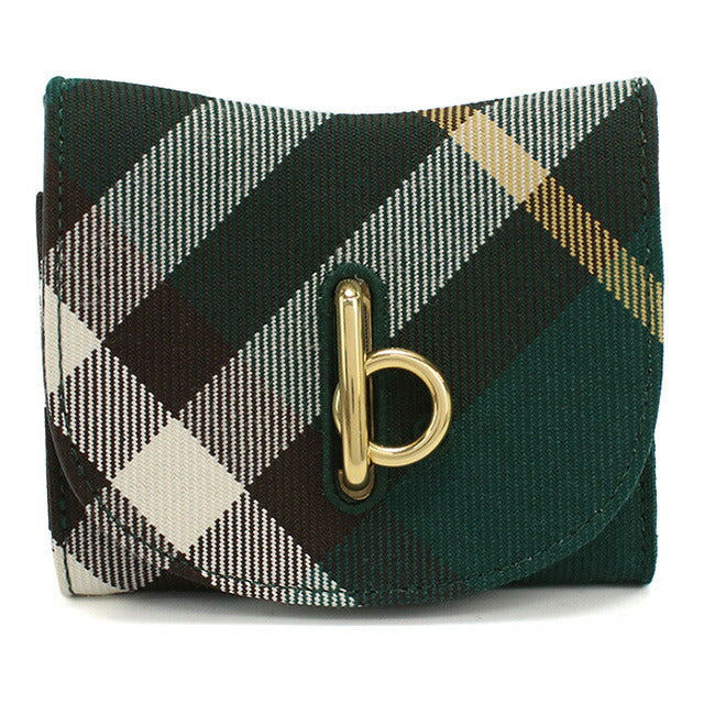 バーバリー 三折財布小銭入付き レディース ブランド BURBERRY 8081784 IVY グリーン系 マルチカラー 財布 BUR8081784011