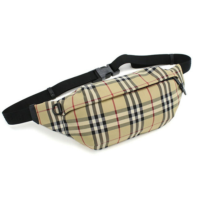 バーバリー ボディバッグ メンズ ブランド BURBERRY ナイロン ルーマニア 8084114 ベージュ系 マルチカラー バッグ BUR8084114011
