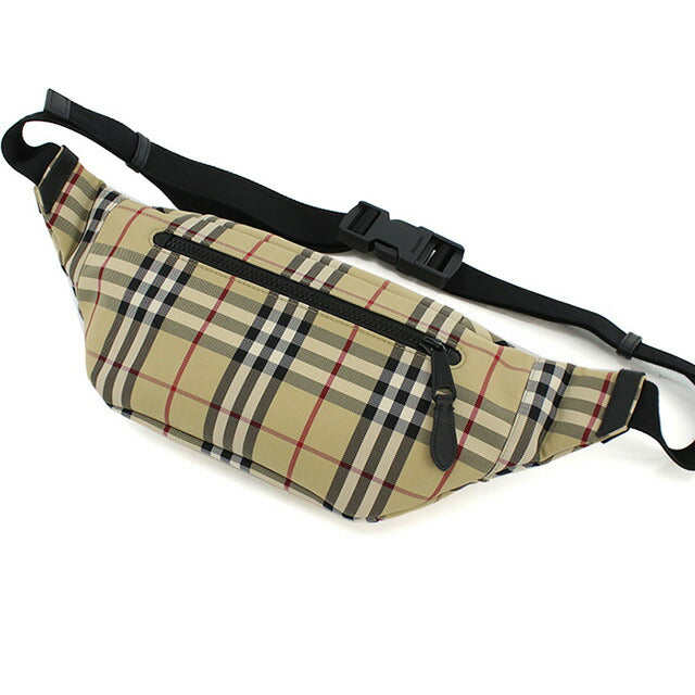 バーバリー ボディバッグ メンズ ブランド BURBERRY ナイロン ルーマニア 8084114 ベージュ系 マルチカラー バッグ BUR8084114011