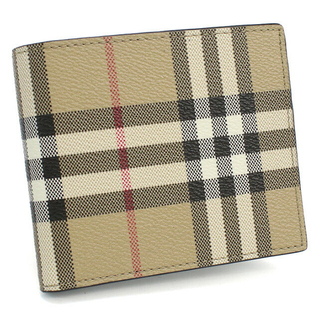 バーバリー 二折財布小銭入付き メンズ ブランド BURBERRY 8084169 ARCHIVE BEIGE 財布 BUR8084169011
