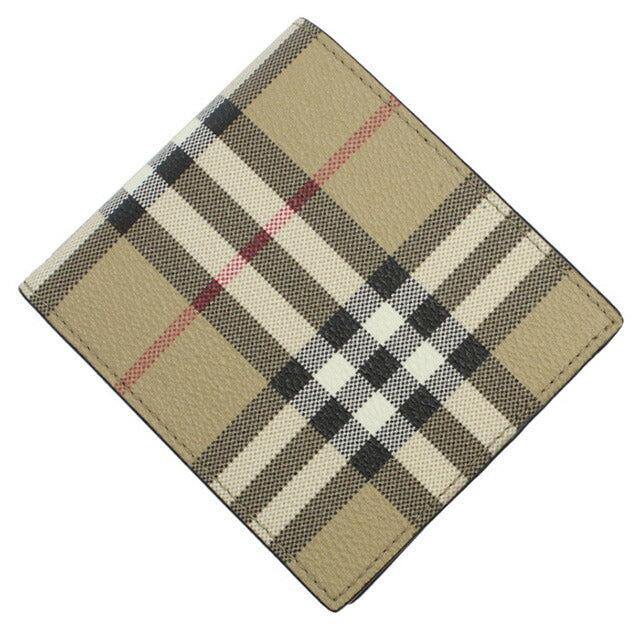 バーバリー 二折財布小銭入付き メンズ ブランド BURBERRY 8084169 ARCHIVE BEIGE 財布 BUR8084169011