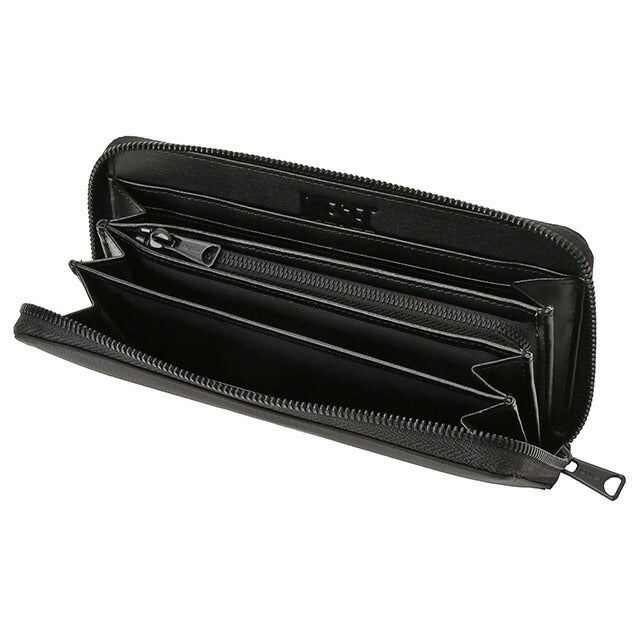 ディーゼル DIESEL X09540 P5480 T8013 ロゴプリント ラウンドファスナー 長財布 ジップウォレット ブラック メンズ CONTINENTAL ZIP L BWDE00511M