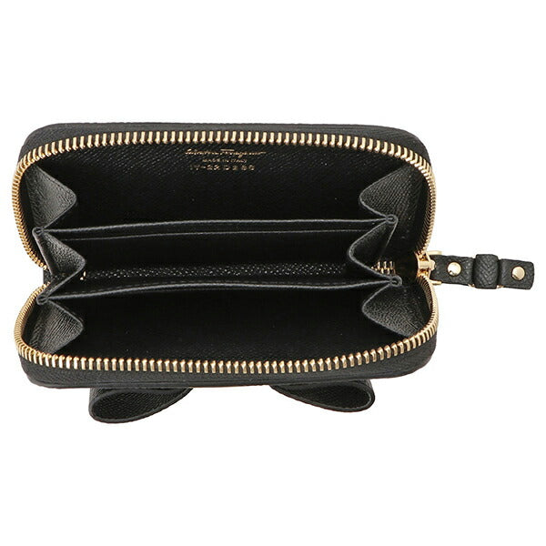 サルバトーレフェラガモ Salvatore Ferragamo 22D288 725290 028 ヴァラ リボン ラウンドジップ コインケース カードケース BWFR00234L