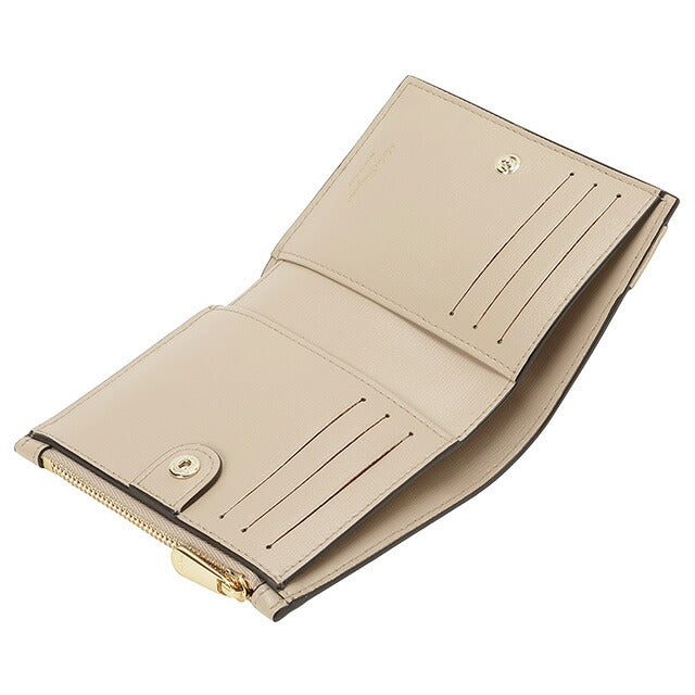 サルバトーレフェラガモ Salvatore Ferragamo 758775 22E009 022 ヴァラ リボン 二つ折り財布 ミニ財布 ベージュ レディース 記念品 プレゼント ギフト BWFR00259L