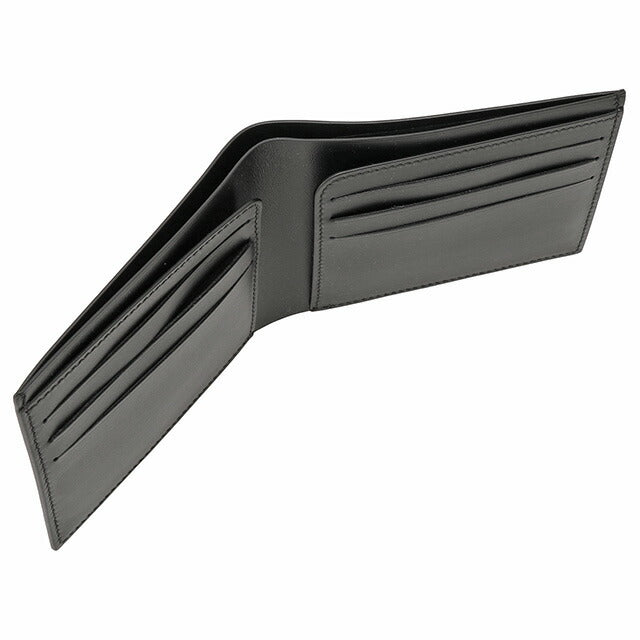 ジルサンダー JIL SANDER J25UI0001 P5454 001 エンボスロゴ 二つ折り財布(小銭入れ無し)ポケットウォレット ブラック メンズ POCKET WALLET 記念品 ギフト BWJL00049M