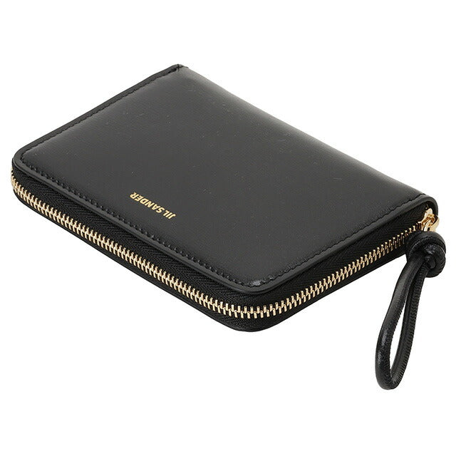 ジルサンダー JIL SANDER J07UI0006 P4841 001 ジロ ラウンドファスナー 二つ折り財布 ブラック レディース ユニセックス BWJL00057L