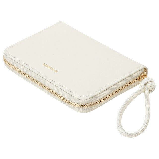 ジルサンダー JIL SANDER J07UI0006 P4841 106 ジロ ラウンドファスナー 二つ折り財布 ホワイト レディース ユニセックス BWJL00058L
