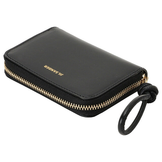ジルサンダー JIL SANDER J07UI0007 P4841 001 ラウンドファスナー コインケース カードケース 小銭入れ ミニ財布 ブラック レディース BWJL00059L