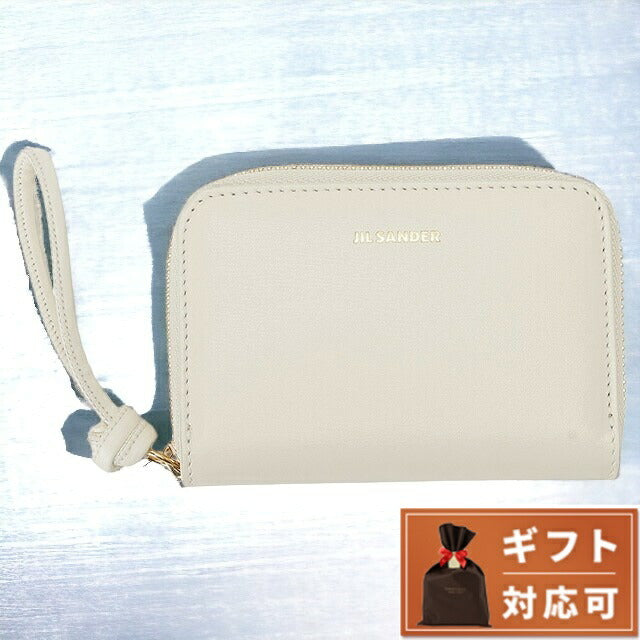 ジルサンダー JIL SANDER J07UI0007 P4841 106 ジロ ラウンドファスナー コインケース カードケース 小銭入れ ミニ財布 ホワイト BWJL00060L