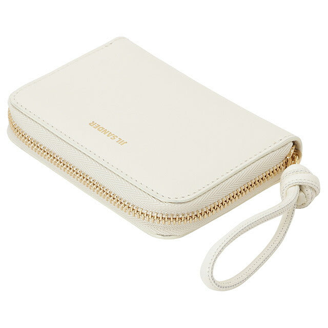 ジルサンダー JIL SANDER J07UI0007 P4841 106 ジロ ラウンドファスナー コインケース カードケース 小銭入れ ミニ財布 ホワイト BWJL00060L