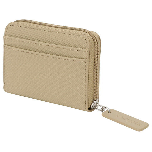 ラコステ LACOSTE NF4193 L37 L.12.12 スモール ジップ プチピケ コインケース ミニ財布 ベージュ ワニロゴ 記念品 プレゼント ギフト BWLT00018L