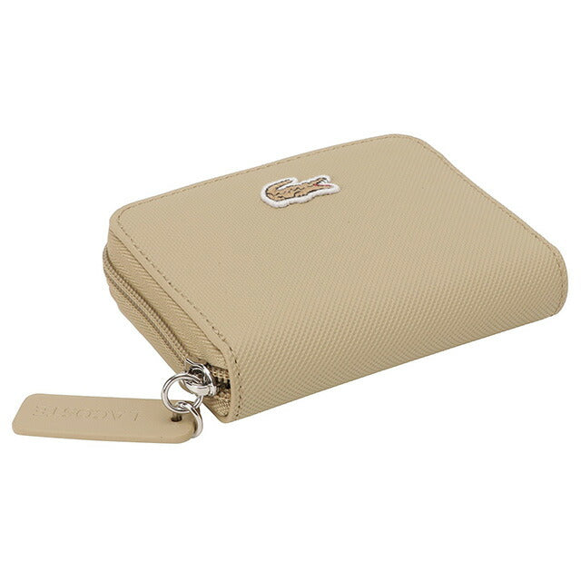 ラコステ LACOSTE NF4193 L37 L.12.12 スモール ジップ プチピケ コインケース ミニ財布 ベージュ ワニロゴ 記念品 プレゼント ギフト BWLT00018L