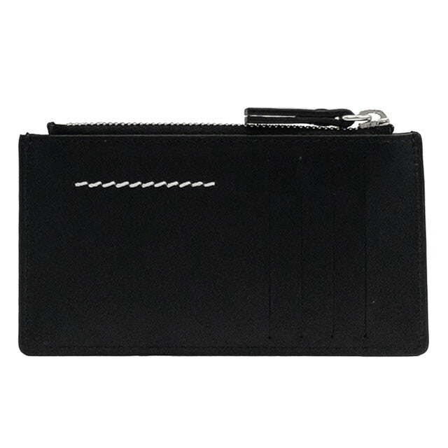 エムエムシックス メゾンマルジェラ MM6 SA5UI0016 P6418 T8013 ニューメリック ジップ カードホルダー フラグメントケース コインケース カードケース ブラック BWMX00084L