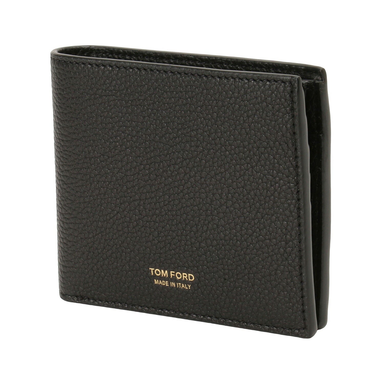 トムフォード TOM FORD Y0278 LCL158G 1N001 小銭入れ付 二つ折り財布 ブラック メンズ T LINE CLASSIC BIFOLD WALLET WITH COIN SLOT BWTD00029M