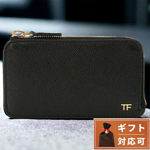 トムフォード TOM FORD YM238 LCL081G 1N001 L字ファスナー カードケース コインケース フラグメントケース ブラック メンズ ウォレット BWTD00039M