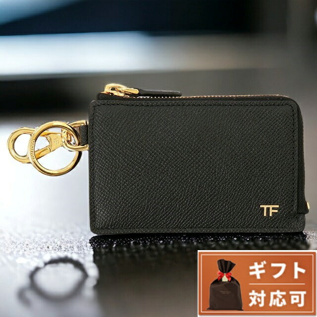 トムフォード TOM FORD YM339 LCL081G 1N001 キーリング付カードケース コインケース ブラック メンズ ウォレット BWTD00040M