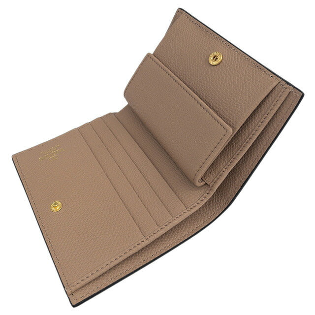 ヴァレンティノ VALENTINO 5W2P0R39 SNP GF9 Vロゴ シグネチャー スモール ウォレット 二つ折り財布 ミニ財布 ピンクベージュ レディース BWVA00054L